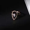 Europeiska märke guldpläterade brev D ring mode pärlringar vintage charm för bröllopsfest fingerband smycken
