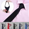 Bow Ties DrawString slips manlig bekväm modeföretag nack slips bröllop formell att dra slipsar gåvor nackkläder tillbehör