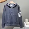 Erkek Hoodies ve Kadın Unisex Sonbahar ve Kış Kapüşonlu Fermuar Kazak Günlük Ceket Hırka