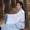 Sahne Giyim Çin Halk Dans Kostümü Kadınlar İçin Erkekler Geleneksel Sokak Çift Hanfu Elbise Nakış Kimono Etek Peri Seti Vintage Vestido