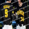 College-Baseball trägt genähtes Ncaa-College-Baseball-Trikot, Iowa Hawkeyes, schwarze Herren, Damen, Jugendliche, beliebiger Name und beliebige Anzahl, Mischungsreihenfolge