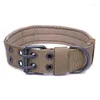 Colliers de chien large collier militaire nylon chiens tactiques pour animaux de compagnie avec patch pour un grand entraînement allemand de Pitbull Shepard