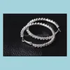 Hoop Huggie Kolczyki dla kobiet mody biżuterii Diamentowe kolczyki ślub/zaręczyny okrągły kropla wiszące 925 Sterling Sier Big Delivery Dhovm