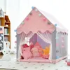 Игрушечные палатки детские палатки Princess Castle Portable Indoor Outdoor Teepee палатка для детей складывание игры палаток дома детские шарики бассейн 230111