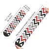 Herensokken strepen moderne rood zwart witte grijs heren bemanning unisex zigzag geometrische lente zomer herfst winterjurk