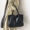 Bolsas de noite grande couro pu feminino saco de compras japonês designer de designer para mulher 2023 tendência grande bolsa feminina preta preta