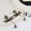 Backs kolczyki europejskie i amerykańskie biżuterię retro stare matowe kreatywne Dragonfly Design Ear Clip