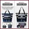 Storage Bags Foldable High Capacity Travel Waterproof Oxford Stripes Duffle Wet and Dry Dual Multifuncti Sports 230111