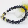 Link Bracelets High Grade Black Original Design 7-8mm Natural Pearl Round Beads Strand