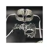 パーティーマスクgnhyll lover woman mens mens mens sier metal couple venetian masquerade gold ball wedding mardi gras ey