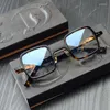 Sunglasses Frames Handmade Glasses Frame Small Square Retro Without Nose Pads Myopia Men Eyeglasses For