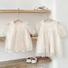 Fille robes enfant en bas âge bébé barboteuse robe été doux dentelle broderie princesse pour nourrissons coton mode enfants vêtements filles 0-3Y