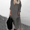 Casual Dresses Woman Long Shirt Dress Cotton Korean Clothing White Boho Beach Big Maxi Blue Summer 2023 Autumn Oversized Pure