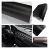 Other Interior Accessories 30Cmx127Cm 3D Carbon Fiber Vinyl Car Wrap Sheet Roll Film Stickers And Decals Styling Mobiles Drop Delive Dh1Gb