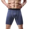 Caleçons longs pour hommes, sous-vêtements de sport, anti-usure, shorts de jambe respirants, amples, grande taille 5XL