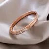 Titanium Steel Buckle Bracelet Women 's Fashion Real Gold Electroplating Diamonds의 Bangle Korean 버전