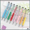 Gelpennor 20 Color Crystal Ballpoint Pen Creative Stylus Touch Student Stationer STRUTRY LￄRKOTORSKONTORI Leveranser DXP60 Drop Delivery Otnjh