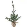 Décorations de Noël - Vente de 30 cm Vert PVC Plante artificielle Fenêtre Décoration de bureau Ornements Mini Arbre