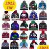 Julekorationer stickade led hatt beanie lyser upp belyser varm tr￤d sn￶gubbe barn adts ny￥r dekor f1028 drop leverans hem dhk5m