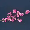 Flores decorativas 10pcs Blossom Artificial Branch Flower Wall pendurado Sakura para peças centrais de casamento
