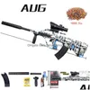 Gun Toys Aug Water Toy Manual Electric In 1Paintball Airsoft Plastic Blaster Model Graffiti Cs Shooting Game Drop Delivery Gifts Dhww1