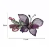 Hair Clips Barrettes Flower Back Head Large Women's Copper Wire Accessories Simple Butterfly pin Horizontal 230112