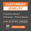 Klusterringar 18K vitguldblomma Moissanite diamantring MS-050