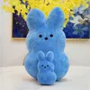 Party Favor 38 cm 15 cm Plush Bunny Rabbit Peep Easter Toys Symulacja Symulacja Pchana lalka zwierzęcy