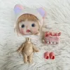 Dolls Mini 1 12 Cute Surprise Face Boy Girl OB11 Blue Green Eyeballs with Clothes 10CM Toys Gift for Girls 230111