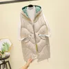 Damesvesten vrouwen vest jas plus size warm casual langdurige lady lady winter 2023 mouwloze dikke vestjack chaleco mujer