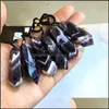 Arts And Crafts Natural Crystal Amethyst Pendant Necklace Jewelry Power Rough Polished Double Pointed Tower Drop Delivery Home Garden Ot01C