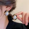 Boucles D'oreilles Déclaration De Mode Baroque Noir Rouge Ovale Grand Pour Les Femmes Personnalité Pendientes En Gros