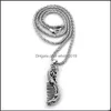 Pendentif Colliers Vintage Dragon Collier Peigne Pour Femmes Hommes Cadeaux De Noël Pun Bijoux Mini Hommes Drop Delivery Pendentifs Dhmhs