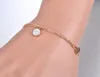 Bedelarmbanden bohemie dubbele lagen klei kristal tag voor vrouwen roestvrijstalen link ketting armband sieraden b19057