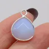 Hänge halsband naturliga opal stenvatten droppform halsband hängen charm för smycken tillverkning av DIY örhängen tillbehör 18x14mm