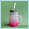 Vattenflaskor Glasflaska med bärbar St Family Breakfast Milk Juice Coffee Coke Cup Simple Office Drinkware Drop Delivery Home G DHBAM