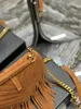 Messenger Bag Chain Fashion Designer Bag Dames luxe handtas Frosted Crossbody Bag Enkele schoudertas Casual 24cm kwastje