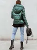 Dames Down Parkas Three Lengte Puffer Jacket Dames Winter Zip omhoog Gequilted lange jas plus maat Casual streetwear capuchon oversized gevoerde met 230111