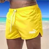 mens designer shorts beach swimming trunks solid color large size men's quick-drying casual loose trunks men Elastic Drawstring Lounge Pants