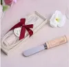 Vintage Reserve Stainless Steel Wooden Wine Cork Handle Cheese Spreader Spreaders Wedding Favors gifts