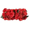 Fleurs décoratives 10 pièces rangée de fleurs route plomb soie artificielle fausse Rose boutique de mariage entreprise célébration événement d'ouverture