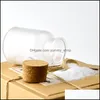 Bouteilles d'emballage givré Abs Bath Salt Shaker Seal masque rechargeable avec cuillère en bois Soft Cork 100Ml 200Ml 300Ml Drop Delivery Office S Ot6Kl