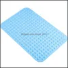 Tapis de bain Baignoire antidérapante Pvc Antidérapant Doux Salle de bain Mas Tapis Ventouse Grand Tapis de douche solide Livraison directe Accessoires de jardin à domicile Ot1Jy