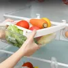 Opslagflessen koelkast eieren doos plastic voedselcontainer uittrekbare lade houder keuken koelkast frisse houding organisator plank