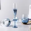 Copos de vinho gradiente elegante de vidro vermelho de vidro alto S Drink