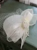 Boinas vintage white fascinator chapéu de cabelo clipe de cabeceira pérola pérola véu de noiva twitdret show chiquetle cocktail women the hetenpy 230112