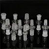 smoking pipes Glass Drop Down Wholesale Male to Male Female Adaptor 14mm 18mm Bong Pipe Adapters for Oil Rigs Bongs