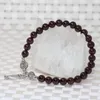 Strand Charming Women Bracelets 6mm Natural Garnet Round Beads Free Shpping Wholesale Price Fashion Jewelry Making B2101