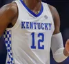 Maßgeschneidertes NCAA Kentucky Wildcats Basketballtrikot Oscar Tshiebwe CJ Fredrick Sahvir Wheeler Daimion Collins Cason Wallace Chris Livingston Trikot genäht