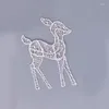 Christmas Decorations G6DA Warm LED Lights Deer Outdoor For Yard Garden Lawn Party